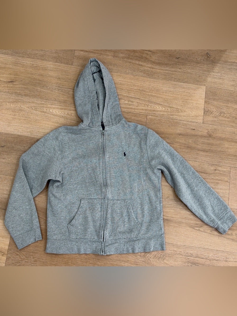 Polo by Ralph Lauren Gray Full-Zip Hooded Sweatshirt